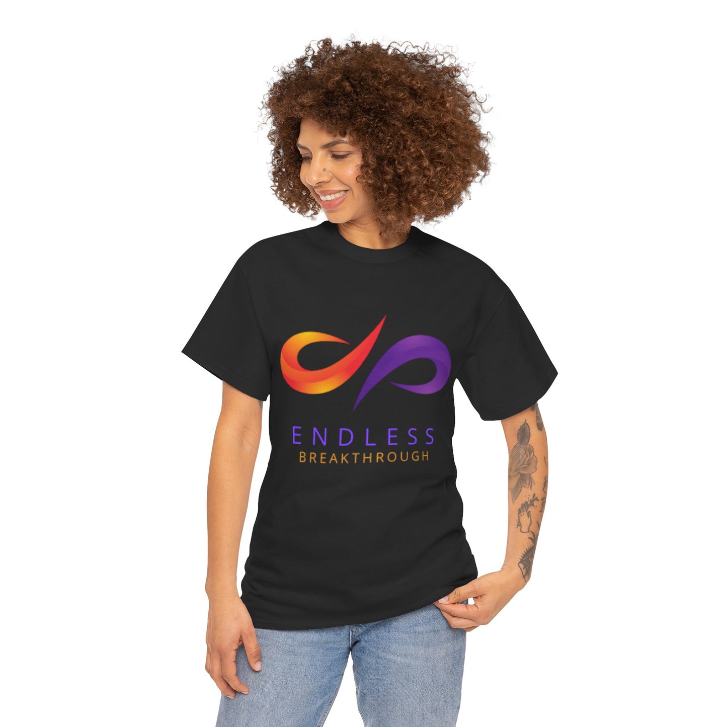 Endless Breakthrough Cotton Tee, Motivational T-Shirt, Casual Wear, Gift for Him or Her, Self-Improvement Apparel, Inspirational Top