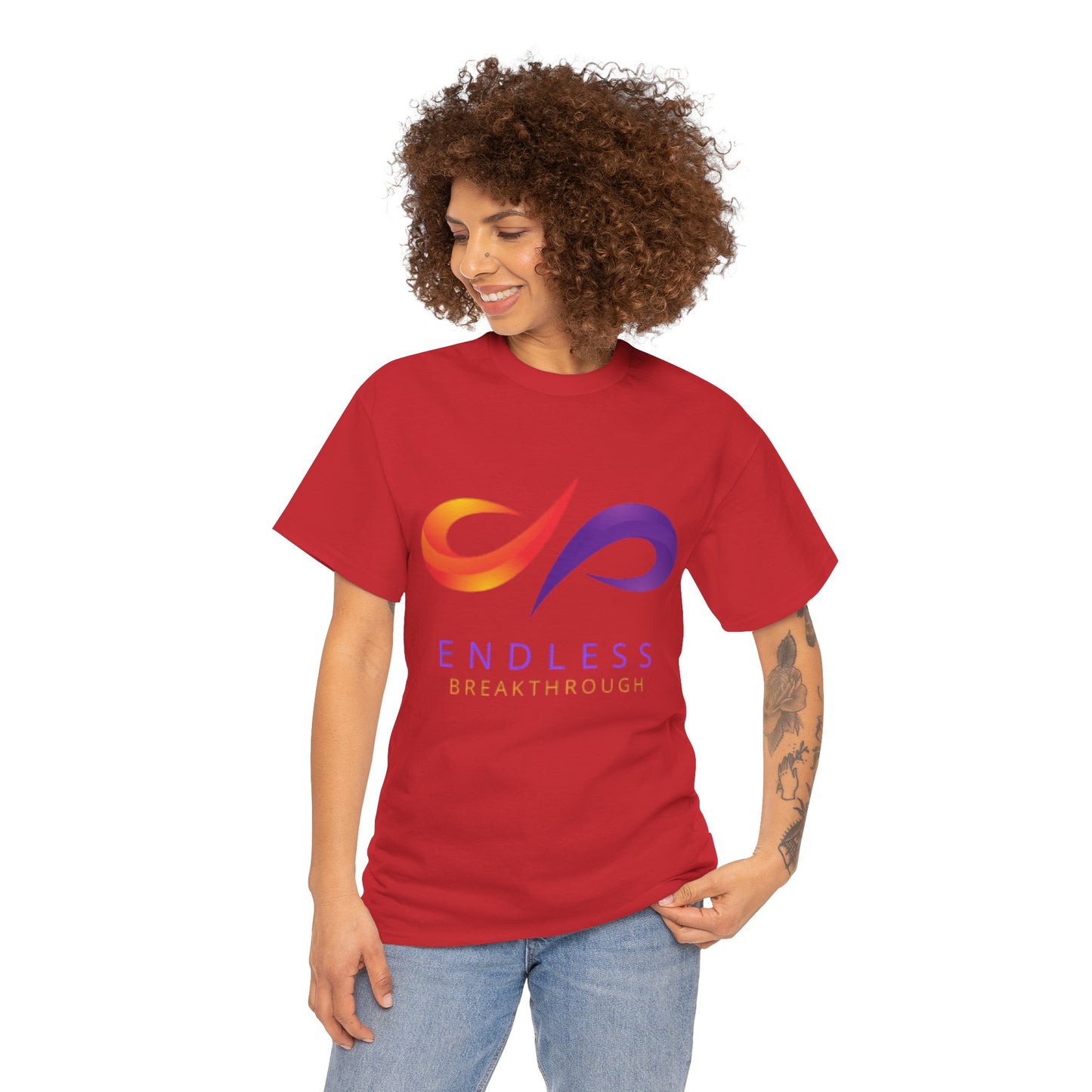 Endless Breakthrough Cotton Tee, Motivational T-Shirt, Casual Wear, Gift for Him or Her, Self-Improvement Apparel, Inspirational Top
