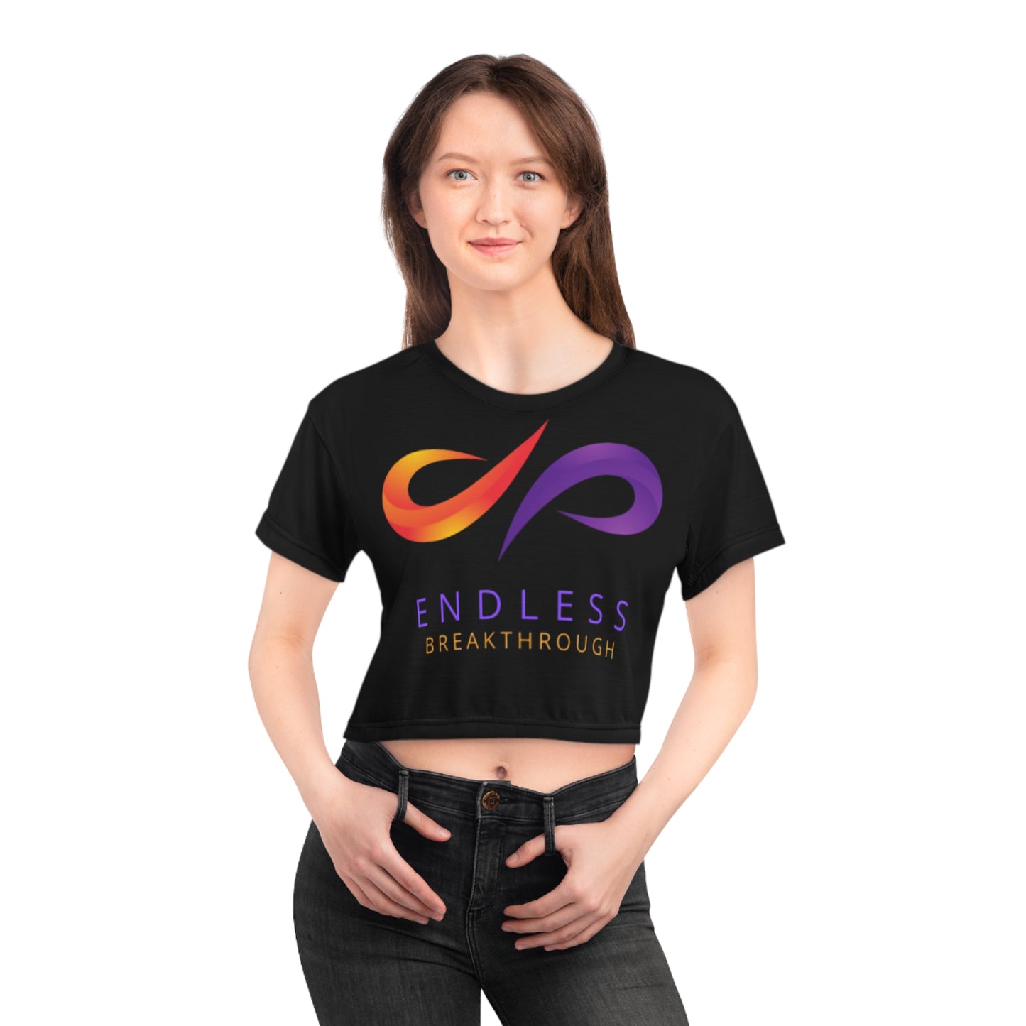 Endless Breakthrough Cropped Tee | Inspirational Fashion, Casual Wear, Motivational Shirt, Gift for Dreamers, Trendy Crop Top