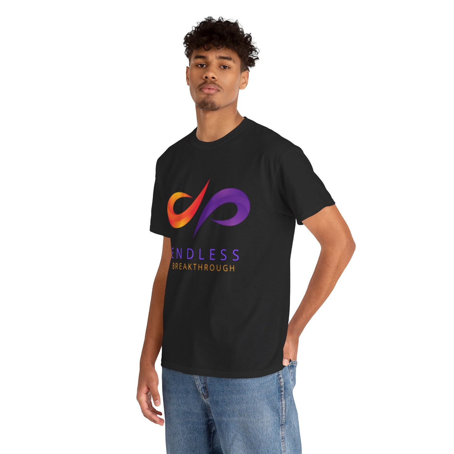 Endless Breakthrough Cotton Tee, Motivational T-Shirt, Casual Wear, Gift for Him or Her, Self-Improvement Apparel, Inspirational Top
