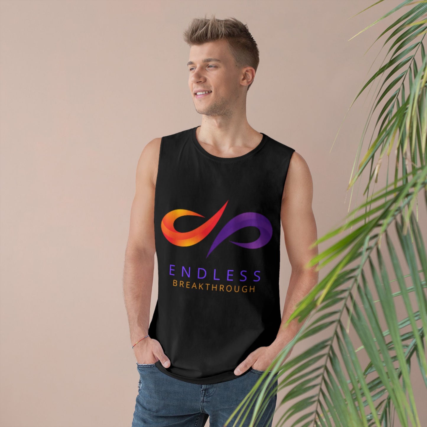 Endless Breakthrough Unisex Barnard Tank for Fitness, Yoga, Workout, Casual Wear, Summer Style, Motivational Apparel