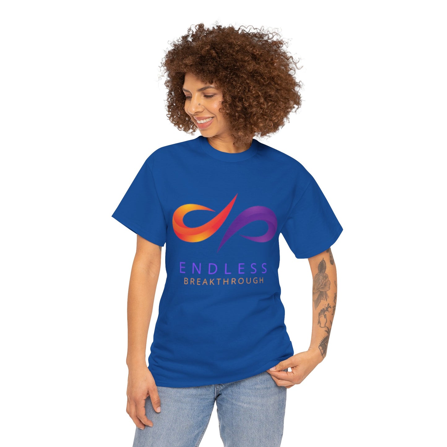 Endless Breakthrough Cotton Tee, Motivational T-Shirt, Casual Wear, Gift for Him or Her, Self-Improvement Apparel, Inspirational Top