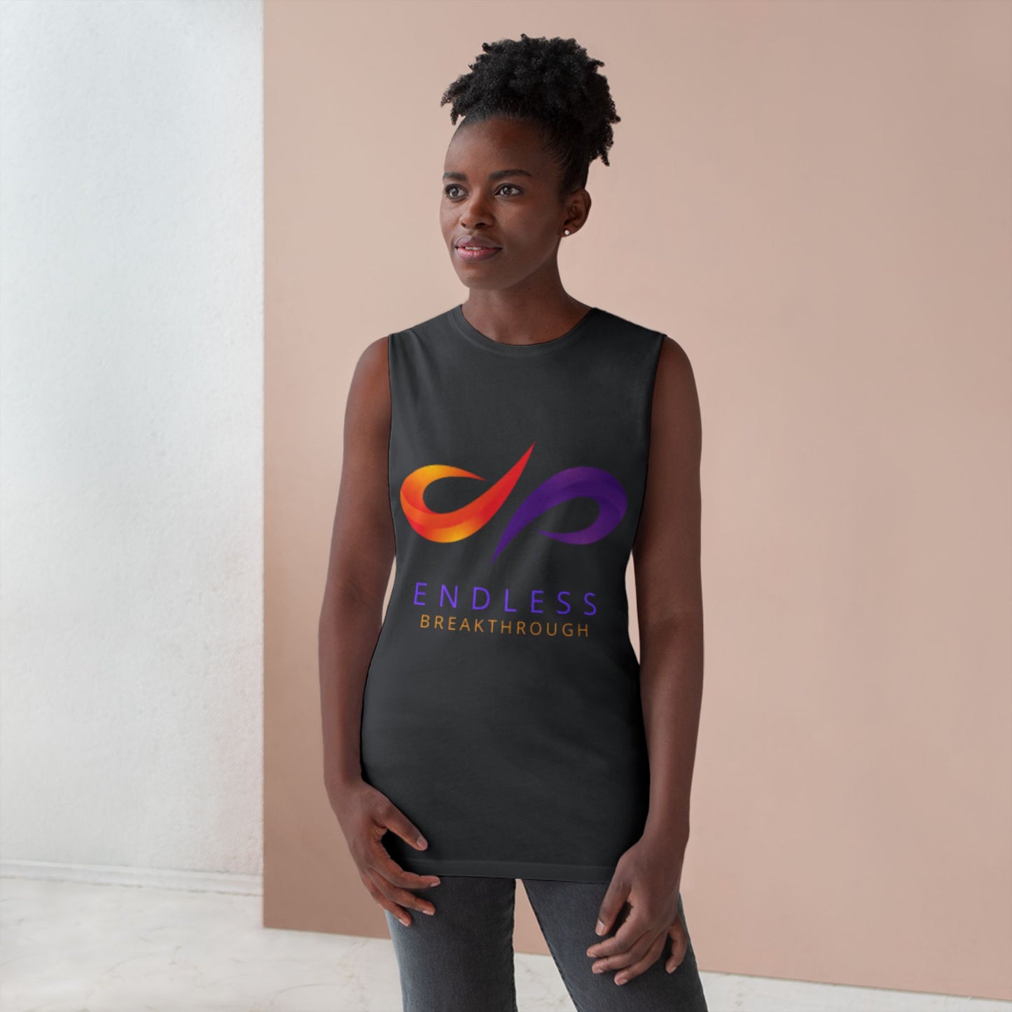 Endless Breakthrough Unisex Barnard Tank for Fitness, Yoga, Workout, Casual Wear, Summer Style, Motivational Apparel