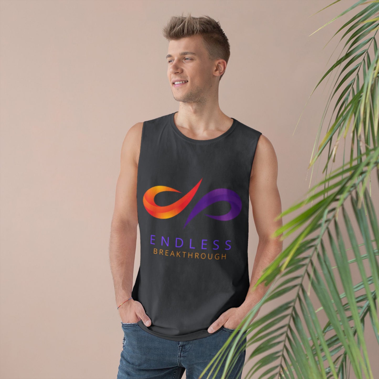 Endless Breakthrough Unisex Barnard Tank for Fitness, Yoga, Workout, Casual Wear, Summer Style, Motivational Apparel