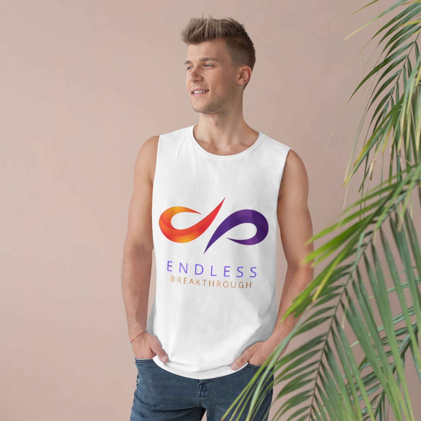 Endless Breakthrough Unisex Barnard Tank for Fitness, Yoga, Workout, Casual Wear, Summer Style, Motivational Apparel