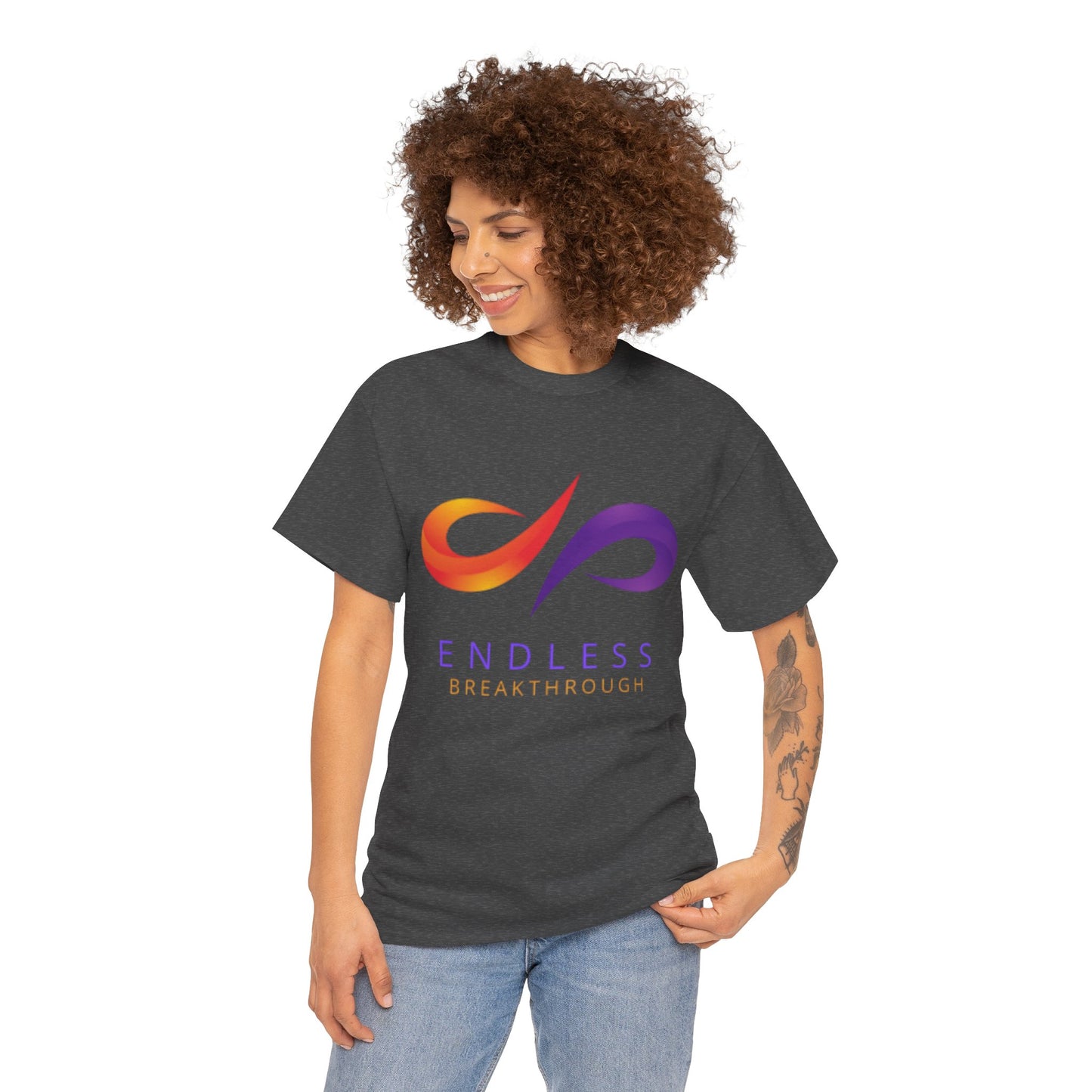 Endless Breakthrough Cotton Tee, Motivational T-Shirt, Casual Wear, Gift for Him or Her, Self-Improvement Apparel, Inspirational Top