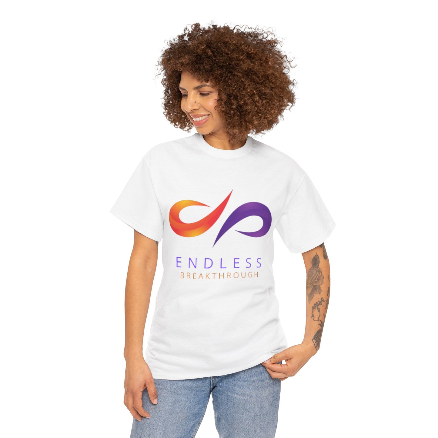 Endless Breakthrough Cotton Tee, Motivational T-Shirt, Casual Wear, Gift for Him or Her, Self-Improvement Apparel, Inspirational Top